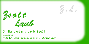 zsolt laub business card